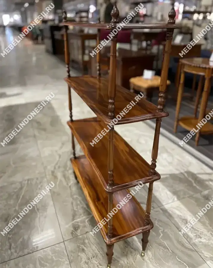 Этажерка с 4 полками на колесиках  
